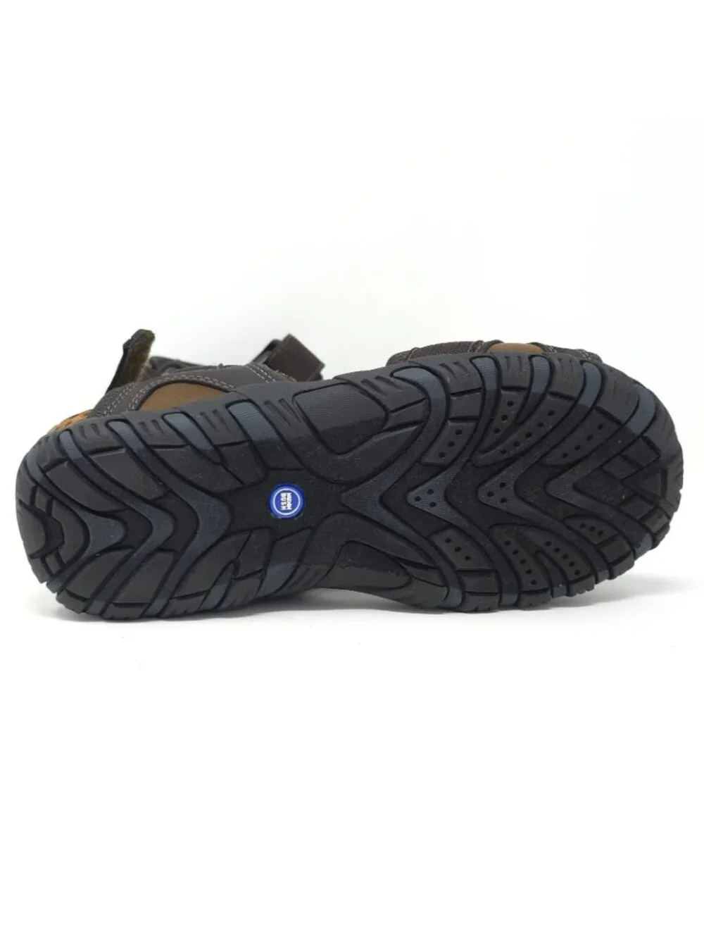 New Nunn Bush Rio Bravo Brown Leather Three-Strap Sandals Men’s 7M